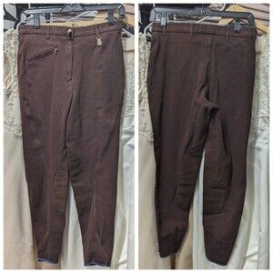 Vequi Comfort Women's 30 Brown Riding Sport Equestrian Breeches Pants